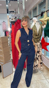 Cara Denim Vest & Pant Set