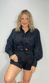 Classic Black Top & Short Set