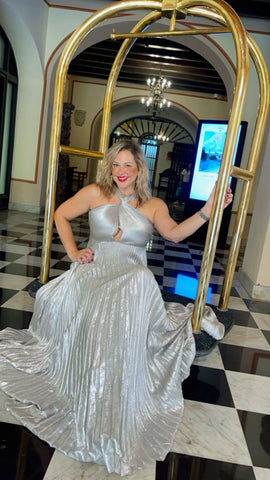 Stella Platinium Maxi Dress