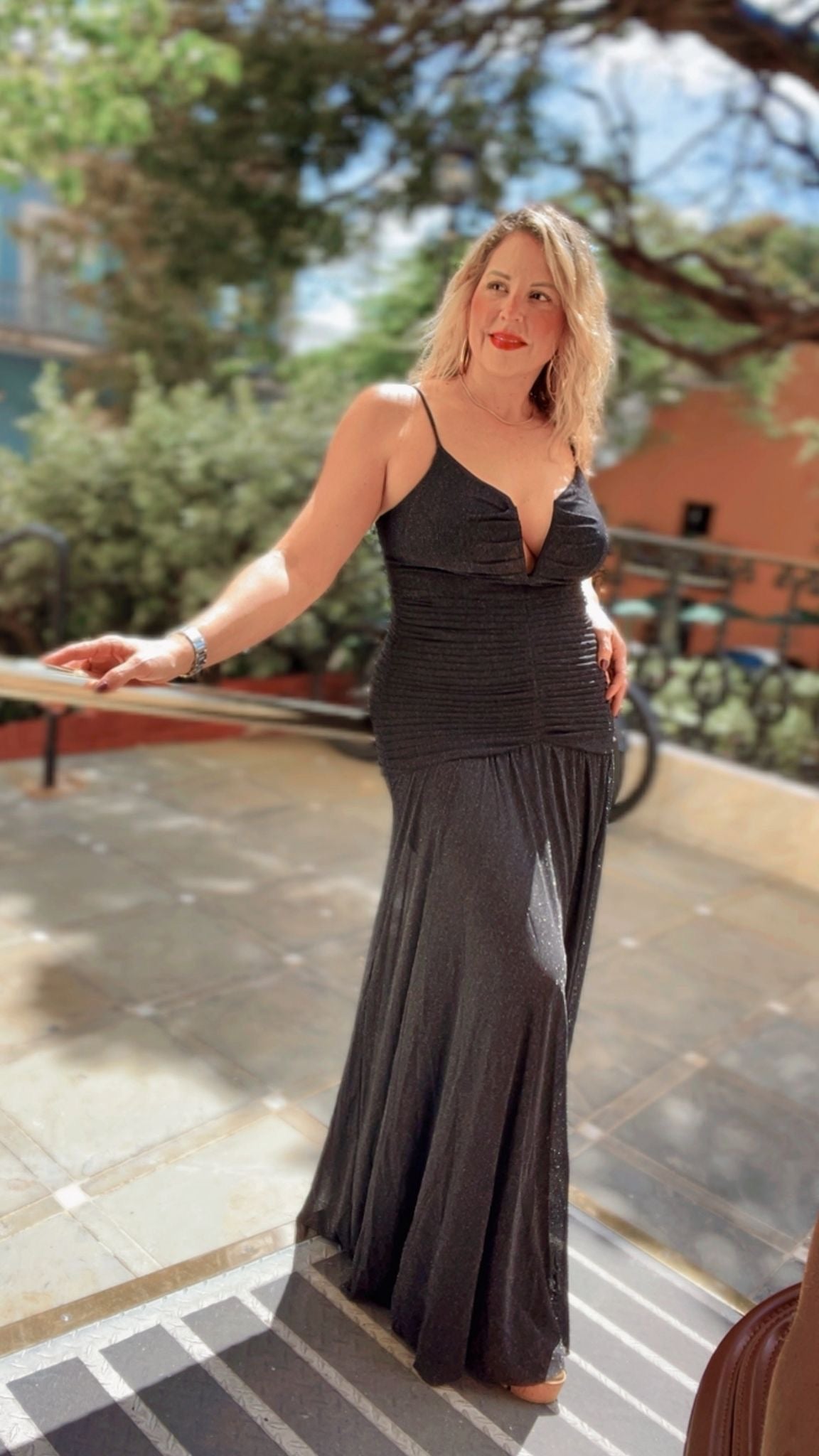 Shadow Siren Glitter Maxi Dress