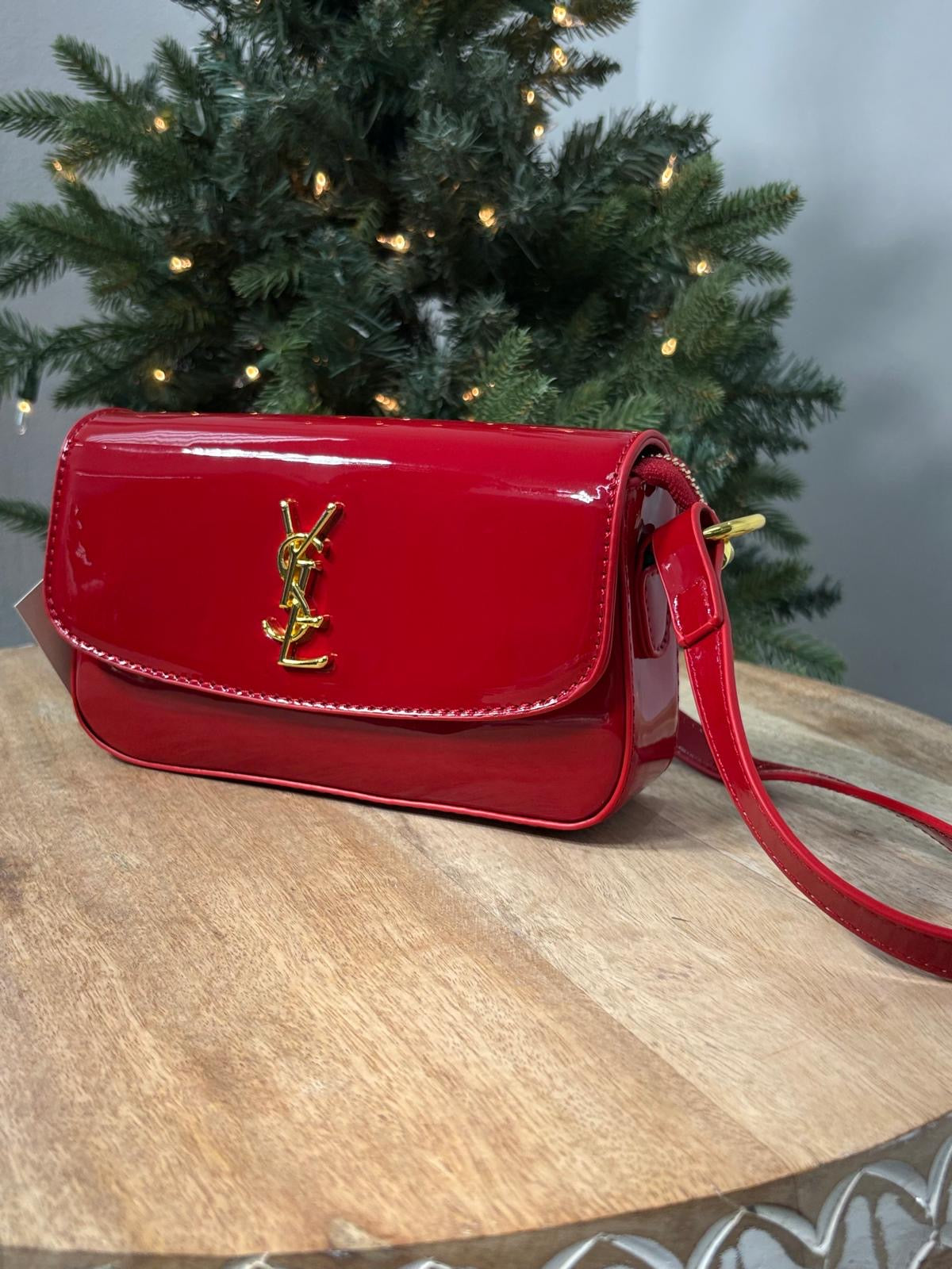 YSL Charol Red Bag