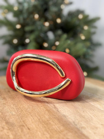 Zara Red Clutch