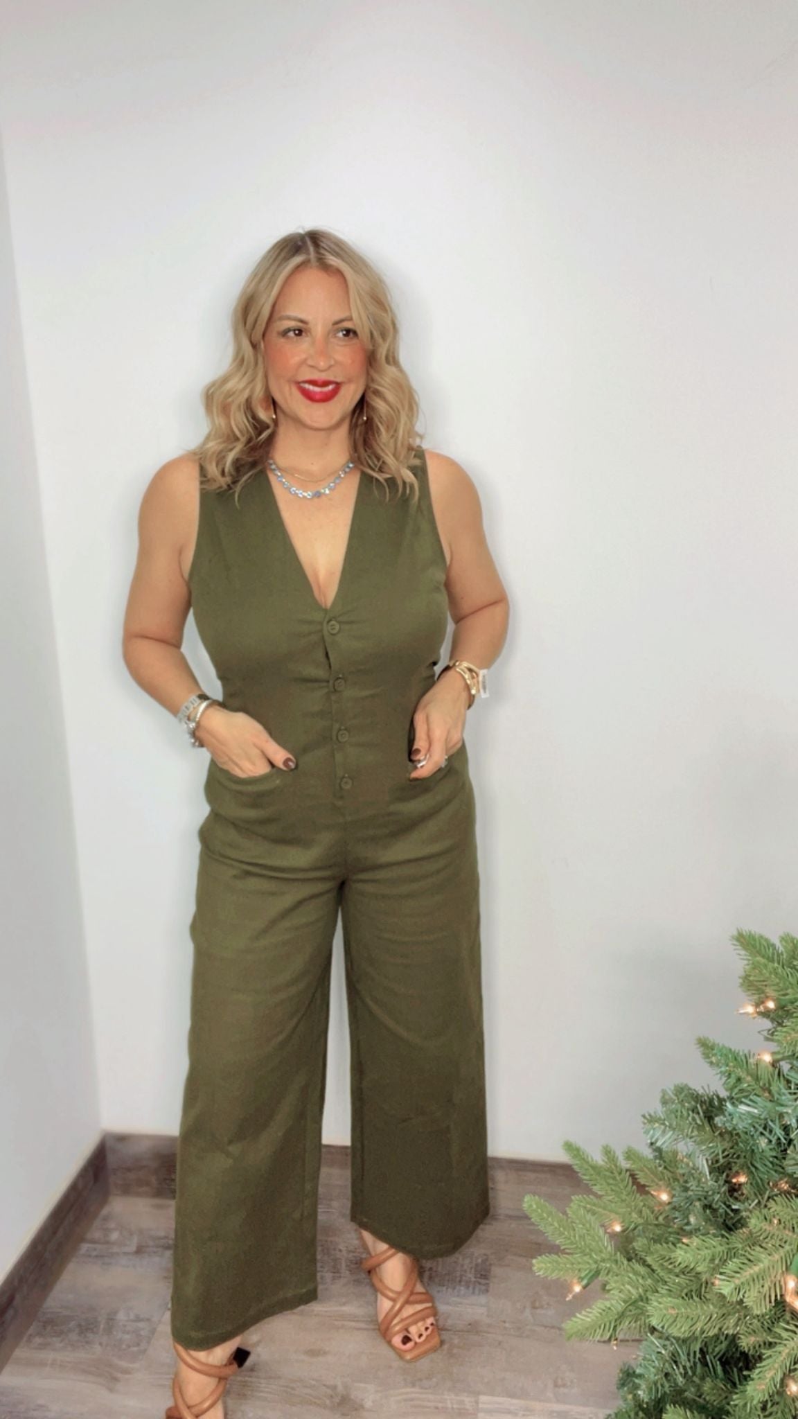 Olive Allure Jumpsuit