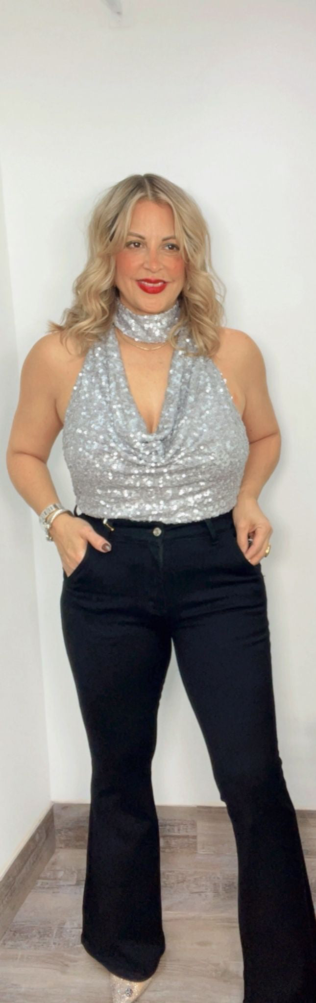 Noir Bell bottoms Jeans