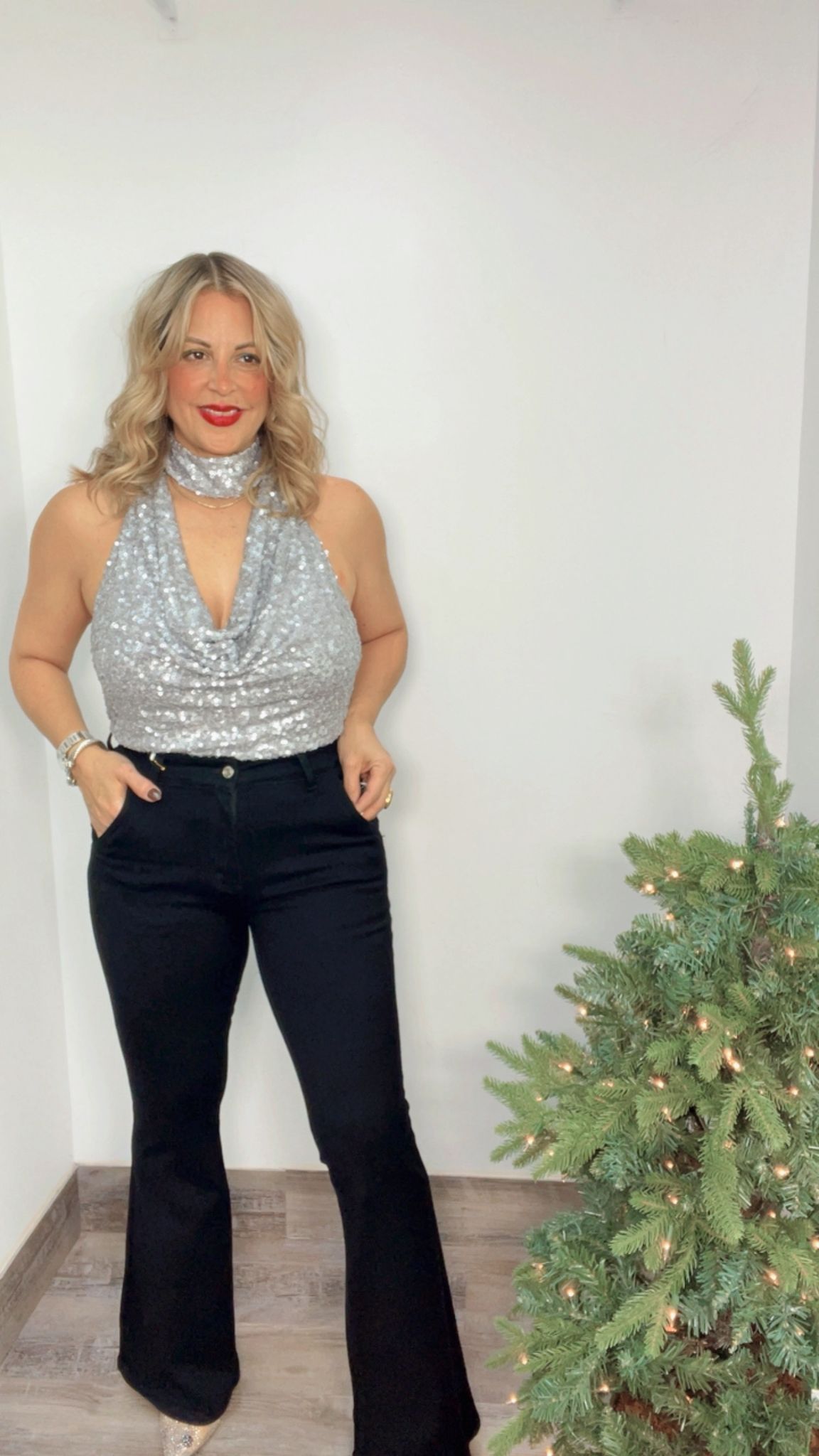 Noir Bell bottoms Jeans