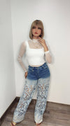 White Mesh Bodysuit