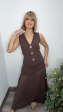 Umber Muse Vest & Skirt Set