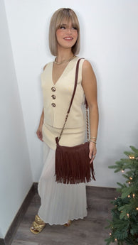 Marrón Fringe Bags