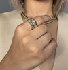 Ti Sento Twisted Two Tone Ring