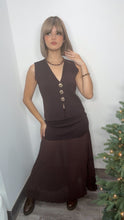 Dark Chocolate Muse Vest & Skirt Set