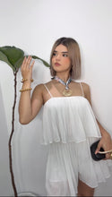 Plissé White Romper