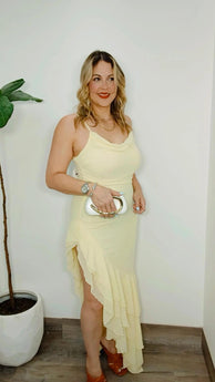 Limoncello Muse Asymmetrical Dress