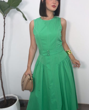 Hope Green Midi Dress