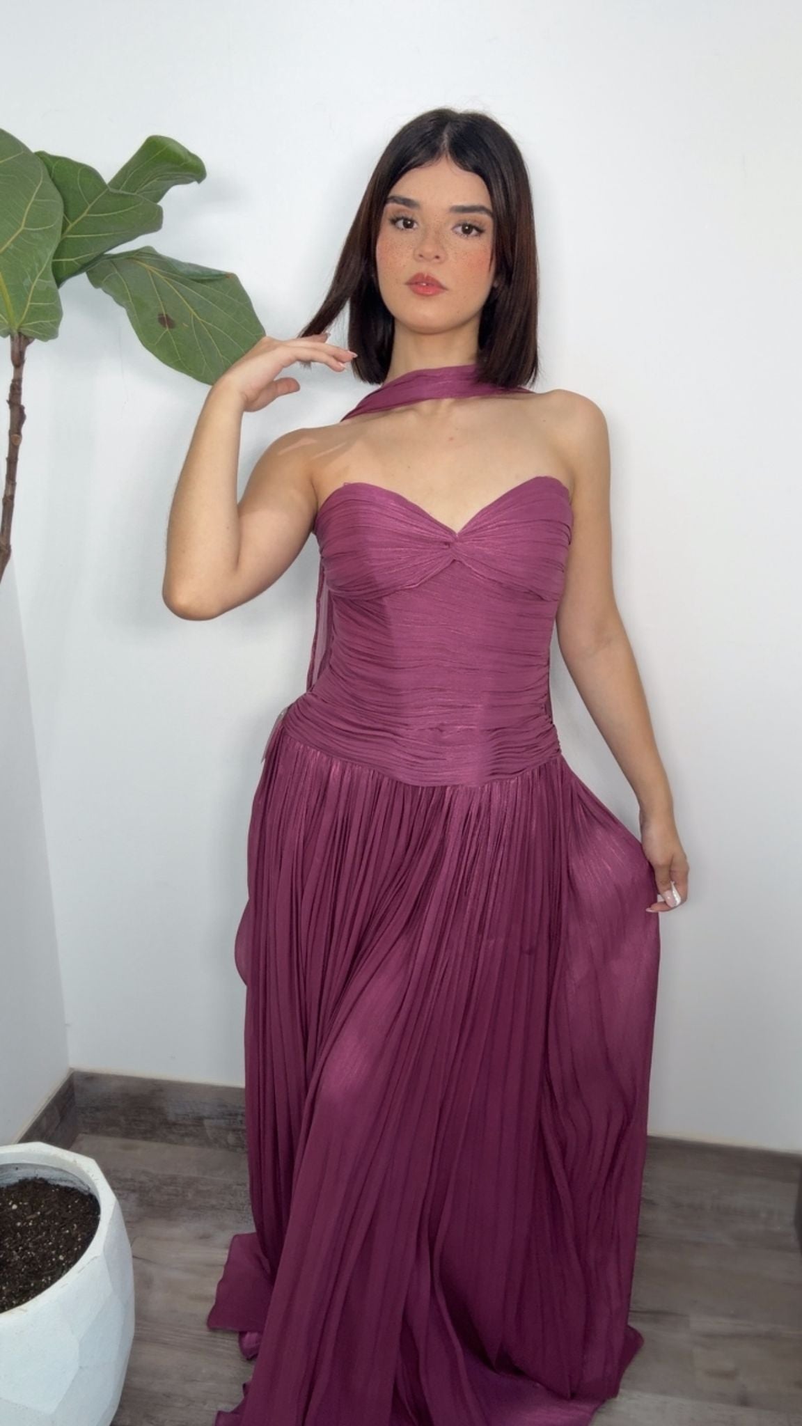 Glam Magenta Dress