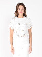 Gracia White Denim Top