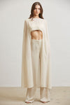 Ivory Cape Pants Sets