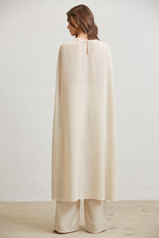 (Pre-Order) Ivory Cape Pants Sets