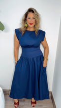 Bella Navy Midi Dress