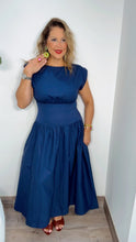 Bella Navy Midi Dress