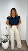Denim Breeze Top