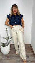 Ivory Bow Statement Denim