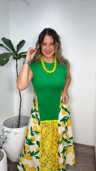 Liliana Lime Dress