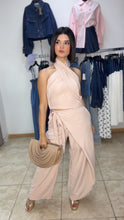 Dusty Pink Halter Overlap Top
