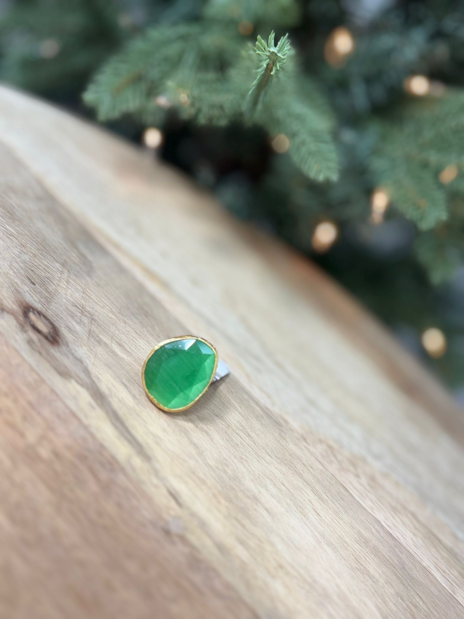 Turkia Gold & Green Ring