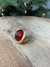 Deep Ruby Vintage Gold Ring