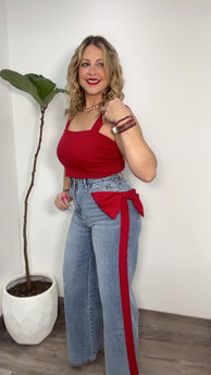 Bow Statement Denim